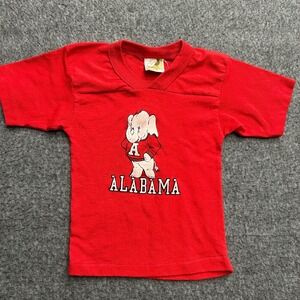 Vintage University Of Alabama Toddler Shirt Red Single Stitch Size 4